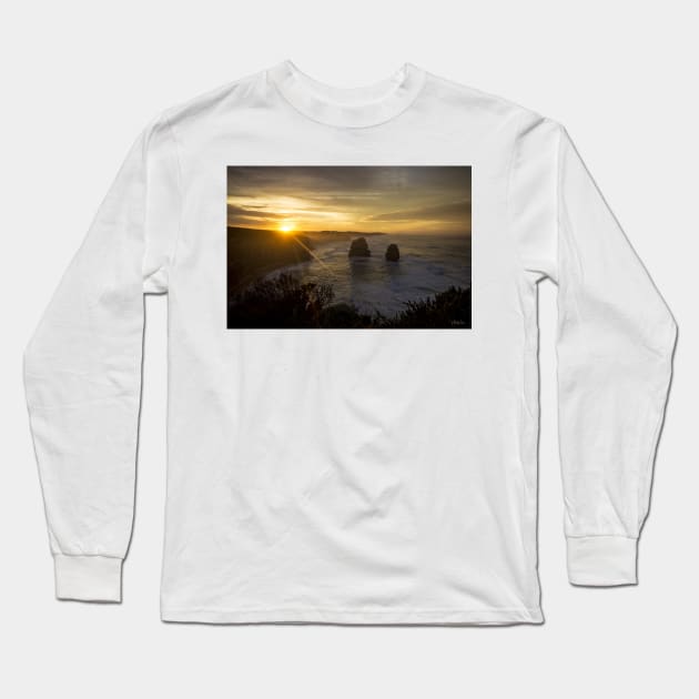 Gog and Magog from the 12 Apostles, Port Campbell National Park, Victoria, Australia. Long Sleeve T-Shirt by VickiWalsh